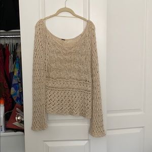 Free People Woven Sweater